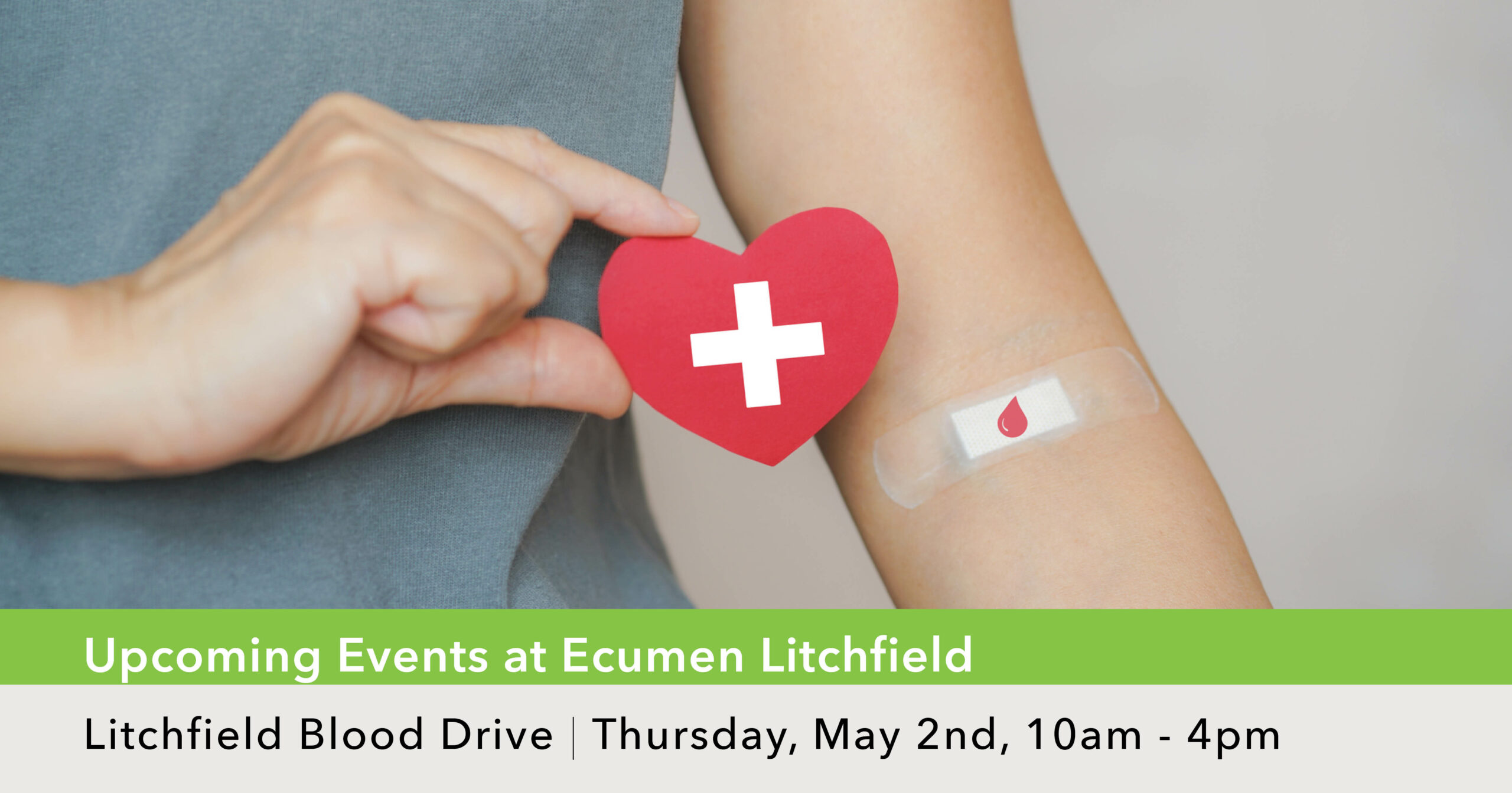 Ecumen Litchfield Spring Blood Drive: Thursday, May 2nd, 2024 from 10am-4pm